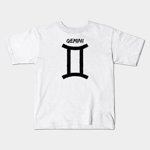 GEMINI IN OIL Kids T-Shirt by jcnenm